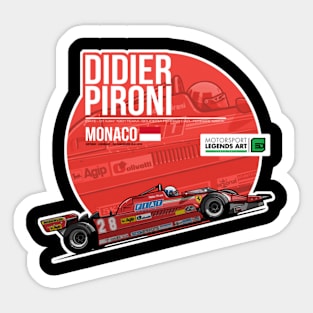 Didier Pironi 1981 Monaco Sticker